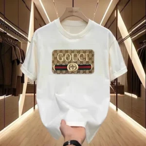 الأوروبية الثقيلة القطن قصيرة الأكمام تي شيرت شخصية الطباعة الصيف ins العصرية العلامة التجارية الرجال والنساء طاقم الرقبة فضفاضة